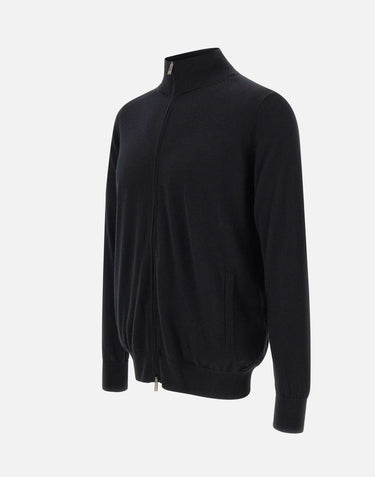 Blouson in seta e cashmere DC114019 NERO DELLA CIANA CASHMERE 