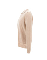 DELLA CIANA CASHMERE Polo in maglia di lana e cashmere BEIGE Uomo 