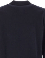 DELLA CIANA CASHMERE Polo in maglia di lana e cashmere BLUE Uomo 