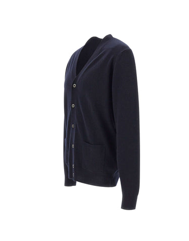 DELLA CIANA CASHMERE Cardigan in misto lana e cashmere BLUE Uomo 