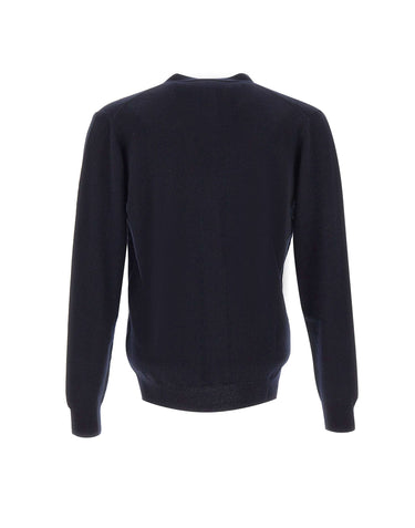 DELLA CIANA CASHMERE Cardigan in misto lana e cashmere BLUE Uomo 