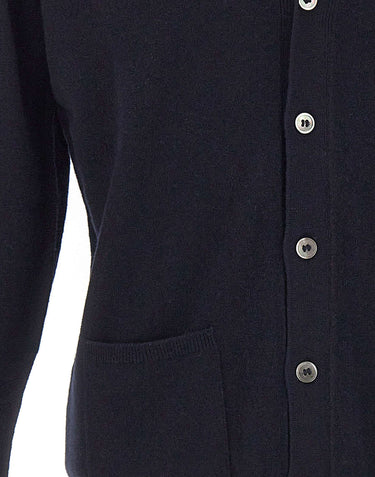 DELLA CIANA CASHMERE Cardigan in misto lana e cashmere BLUE Uomo 