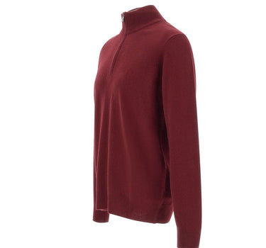 DELLA CIANA CASHMERE Maglia in misto cashmere a mezza zip RED Uomo 