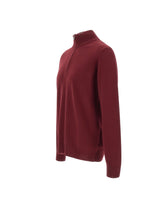 DELLA CIANA CASHMERE Maglia in misto cashmere a mezza zip RED Uomo 