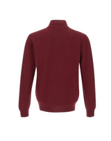 DELLA CIANA CASHMERE Maglia in misto cashmere a mezza zip RED Uomo 