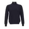 DELLA CIANA CASHMERE Maglia in misto cashmere a mezza zip BLUE Uomo 