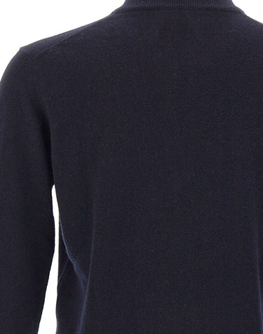 DELLA CIANA CASHMERE Maglia in misto cashmere a mezza zip BLUE Uomo 