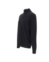 DELLA CIANA CASHMERE Maglia in misto cashmere a mezza zip BLACK Uomo 