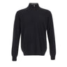 DELLA CIANA CASHMERE Maglia in misto cashmere a mezza zip BLACK Uomo 