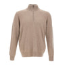 DELLA CIANA CASHMERE Maglia in misto cashmere a mezza zip BEIGE Uomo 