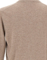 DELLA CIANA CASHMERE Maglia in misto cashmere a mezza zip BEIGE Uomo 