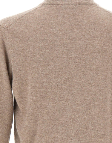 DELLA CIANA CASHMERE Maglia in misto cashmere a mezza zip BEIGE Uomo 