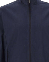 DEVORE Felpa con zip in misto lana BLUE Uomo 