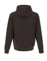 DEVORE Felpa con zip in misto lana BROWN Uomo 