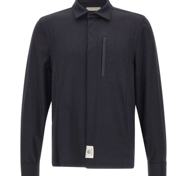 DEVORE Camicia in misto lana BLUE Uomo 