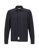 DEVORE Camicia in misto lana BLUE Uomo 