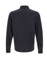 DEVORE Camicia in misto lana BLUE Uomo 