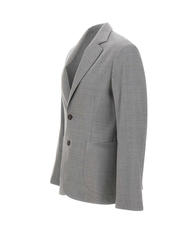 DEVORE Blazer in lana e cashmere GREY Uomo 