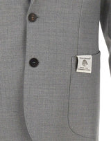 DEVORE Blazer in lana e cashmere GREY Uomo 