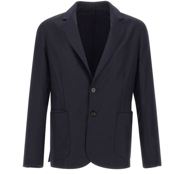 DEVORE Blazer in lana e cashmere BLUE Uomo 
