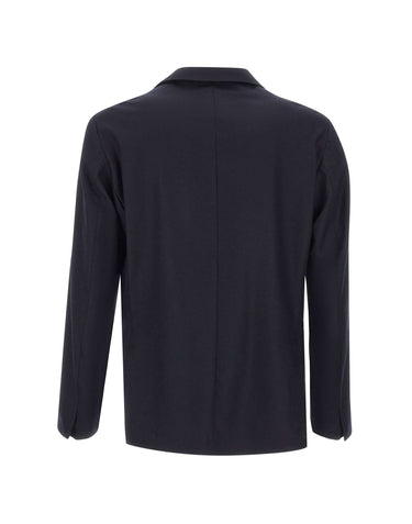 DEVORE Blazer in lana e cashmere BLUE Uomo 