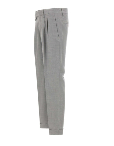 DEVORE Pantaloni in misto lana e cashmere GREY Uomo 