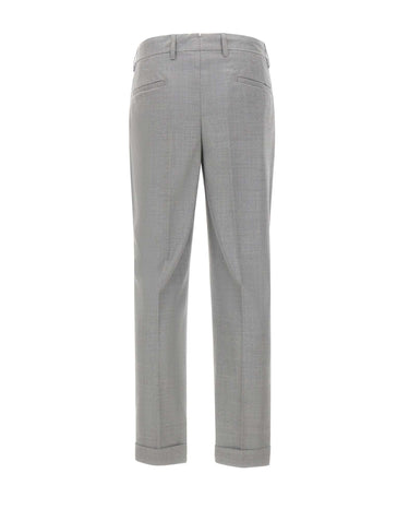 DEVORE Pantaloni in misto lana e cashmere GREY Uomo 