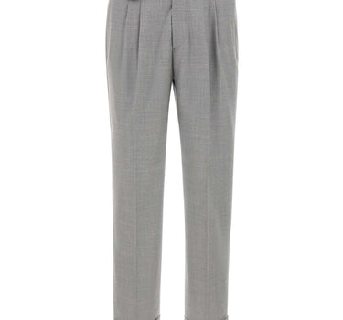 DEVORE Pantaloni in misto lana e cashmere GREY Uomo 