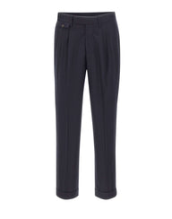 DEVORE Pantaloni in misto lana e cashmere BLUE Uomo 