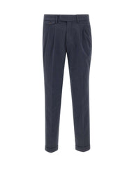 DEVORE Pantaloni in misto cotone BLUE Uomo 
