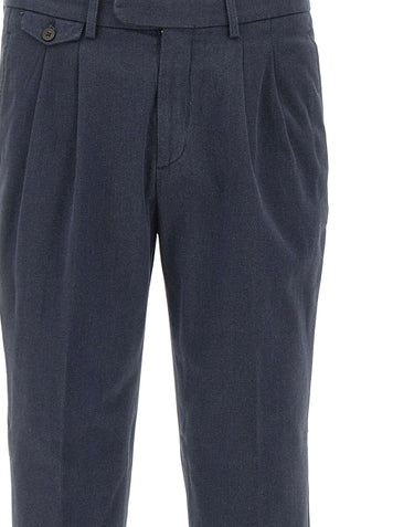 DEVORE Pantaloni in misto cotone BLUE Uomo 