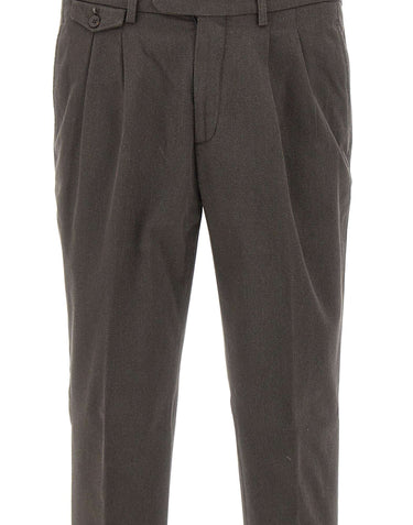 DEVORE Pantaloni in misto cotone BROWN Uomo 