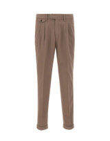 DEVORE Pantaloni in misto cotone BROWN Uomo 