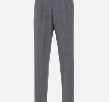 DEVORE Pantalone in misto lana GREY Uomo 