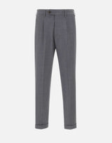 DEVORE Pantalone in misto lana GREY Uomo 