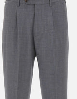 DEVORE Pantalone in misto lana GREY Uomo 