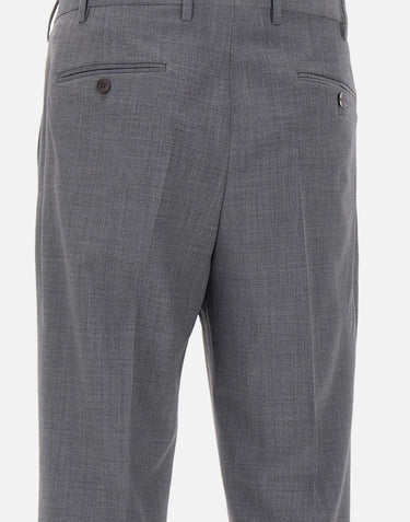 DEVORE Pantalone in misto lana GREY Uomo 