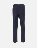 DEVORE Pantalone in misto lana BLUE Uomo 