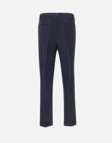 DEVORE Pantalone in misto lana BLUE Uomo 