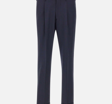 DEVORE Pantalone in misto lana BLUE Uomo 