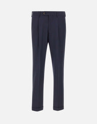 DEVORE Pantalone in misto lana BLUE Uomo 