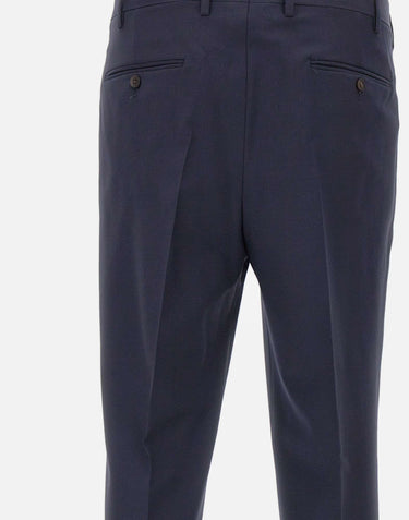 DEVORE Pantalone in misto lana BLUE Uomo 