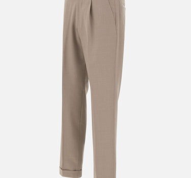 DEVORE Pantalone in misto lana BEIGE Uomo 