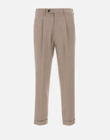 DEVORE Pantalone in misto lana BEIGE Uomo 