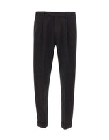 DEVORE Pantaloni in cotone BLACK Uomo 