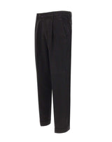 DEVORE Pantaloni in cotone BLACK Uomo 
