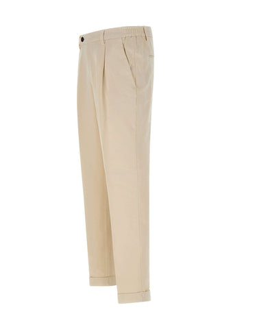 DEVORE Pantaloni in cotone WHITE Uomo 