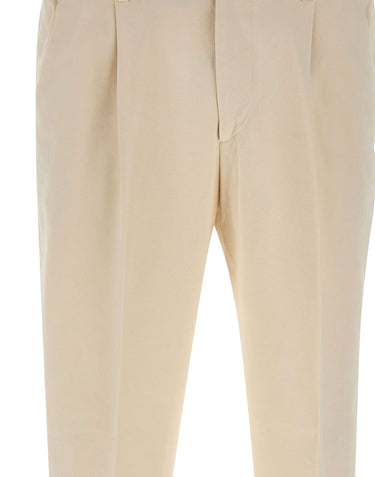 DEVORE Pantaloni in cotone WHITE Uomo 