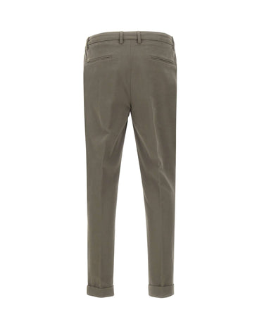 DEVORE Pantaloni in cotone GREY Uomo 