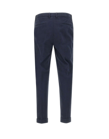 DEVORE Pantaloni in cotone BLUE Uomo 